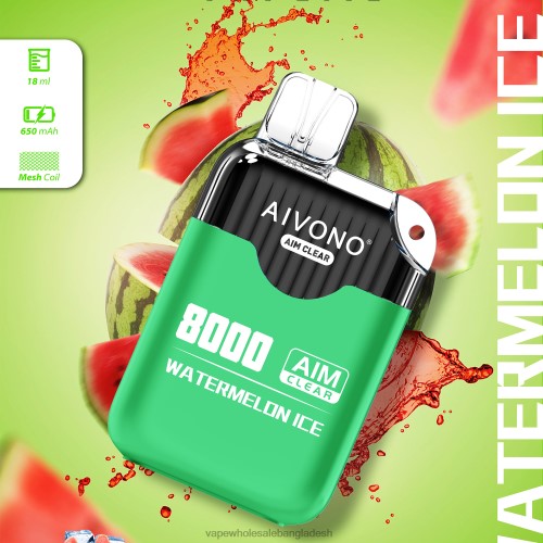 Vape Price In Dhaka - Aivono AIM CLEAR 8000 তরমুজ বরফ 40X0R204