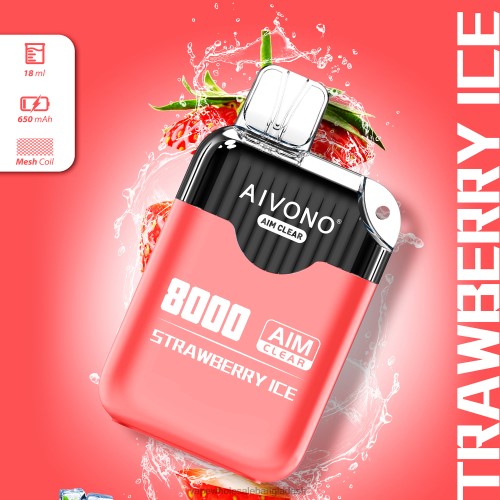 Vape Shop Bd Dhaka - Aivono AIM CLEAR 8000 স্ট্রবেরি বরফ 40X0R205