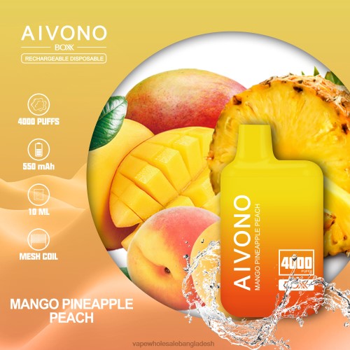 Vape Bangladesh Price - Aivono AIM BOXX 4000 আম আনারস পীচ 40X0R219