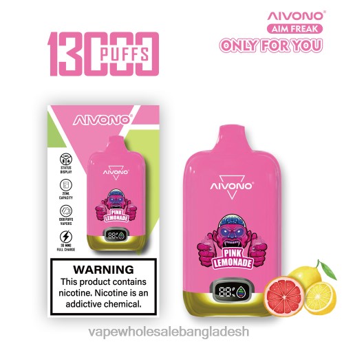 Vape Bangladesh Price - Aivono AIM FREAK 13000 গোলাপী লেমনেড 40X0R249