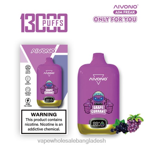 Vape Wholesale Bangladesh - Aivono AIM FREAK 13000 আঙ্গুর currant 40X0R251