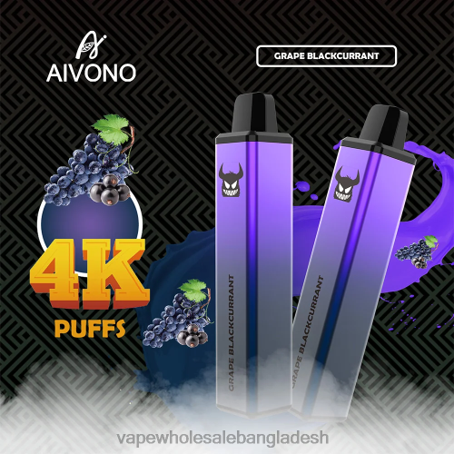 Vape Bangladesh Price - Aivono AIM FREAK 4000 আঙ্গুর কালো কিউরান্ট 40X0R259