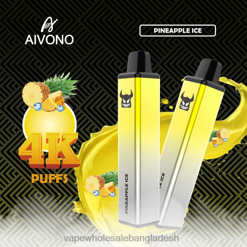 Vape Shop Bd Dhaka - Aivono AIM FREAK 4000 আনারস বরফ 40X0R255