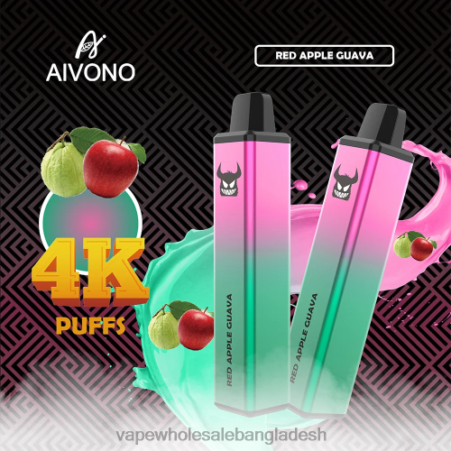 Vape Wholesaler - Aivono AIM FREAK 4000 লাল আপেল পেয়ারা 40X0R257