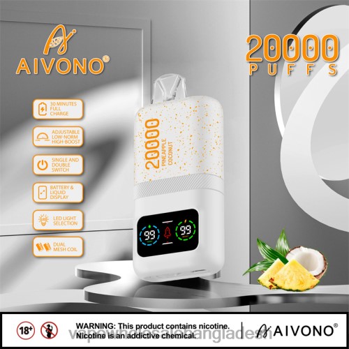 Vape Bd Online - Aivono AIM magic 20000 আনারস নারকেল বরফ 40X0R76