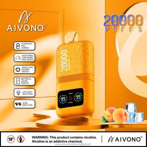 Vape Shop Bd Dhaka - Aivono AIM magic 20000 পীচ বরফ 40X0R85