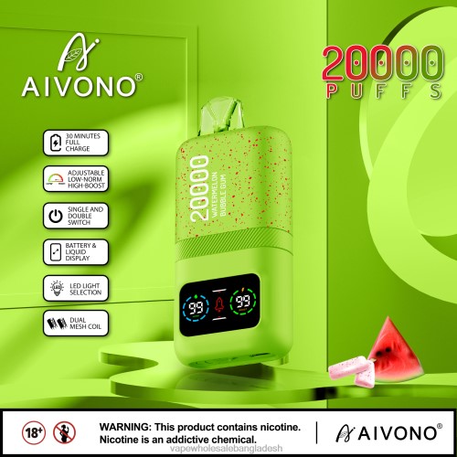 Vape Wholesale Supplier - Aivono AIM magic 20000 তরমুজ বাবল গাম 40X0R82