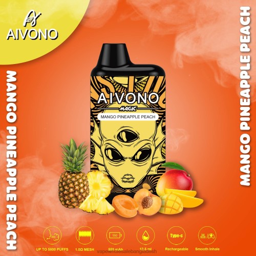 Vape Bangladesh - Aivono AIM MAGIC 5800 মুখের বক্স সিগারেট আম আনারস পীচ 40X0R88