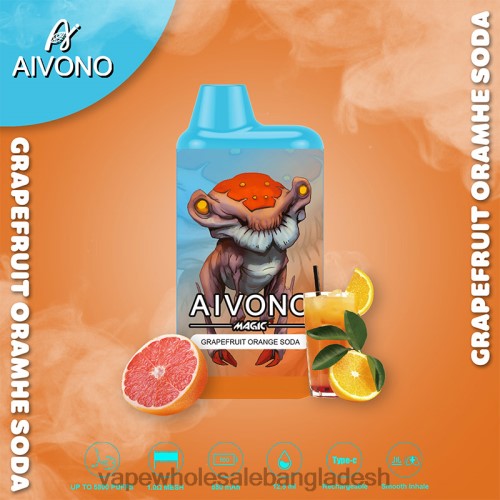 Vape Wholesale Bangladesh - Aivono AIM MAGIC 5800 মুখের বক্স সিগারেট জাম্বুরা কমলা সোডা 40X0R101