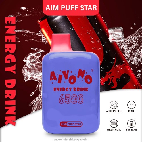 Vape Dhaka - Aivono AIM PUFF STAR 6500 শক্তি পানীয় 40X0R293