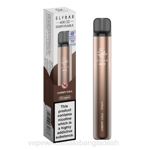 E Cigarette Price - চেরি কোলা F6D8280 ELFBAR 600V2 20 মিলিগ্রাম