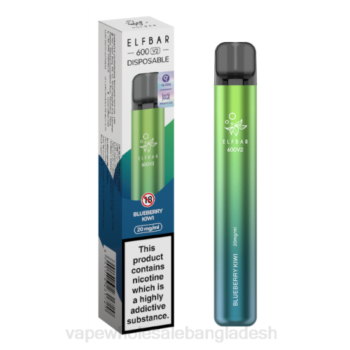 Vape BD Online - ব্লুবেরি কিউই F6D8276 ELFBAR 600V2 20 মিলিগ্রাম