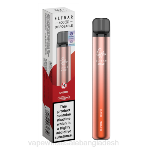 Vape Bangladesh Price - চেরি F6D8279 ELFBAR 600V2 20 মিলিগ্রাম