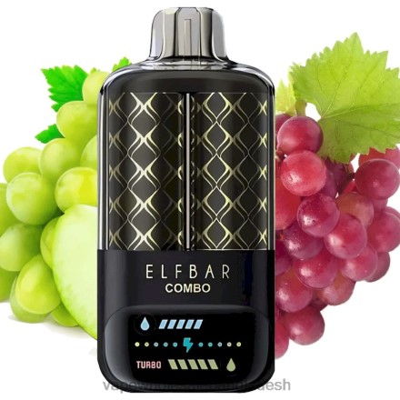 Vape Bangladesh Price - Elf Bar Combo 25000 সবুজ আঙ্গুর এবং আঙ্গুর 80Z2J9