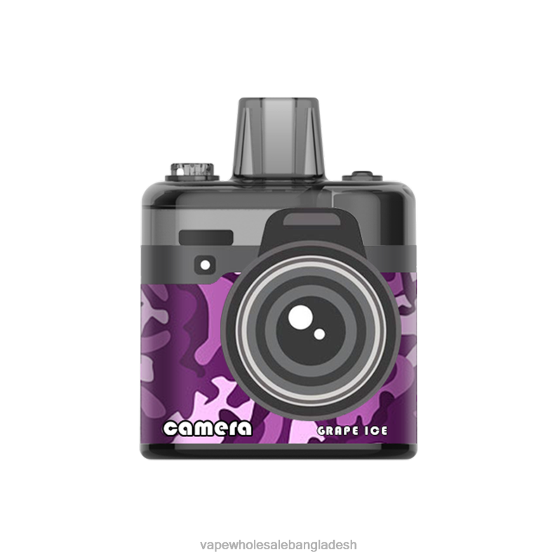 Vape Wholesale Supplier - LAVIE Camera 8000 পাফ 64RHX172 আঙ্গুরের বরফ