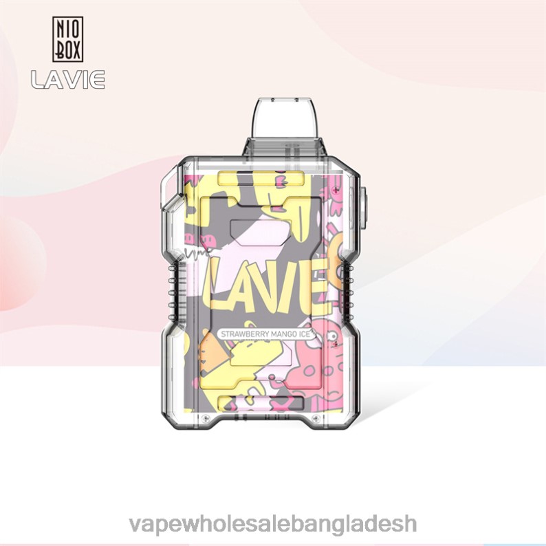 E Cigarette Price - LAVIE NIO BOX 9000 পাফ 64RHX190 স্ট্রবেরি আমের বরফ