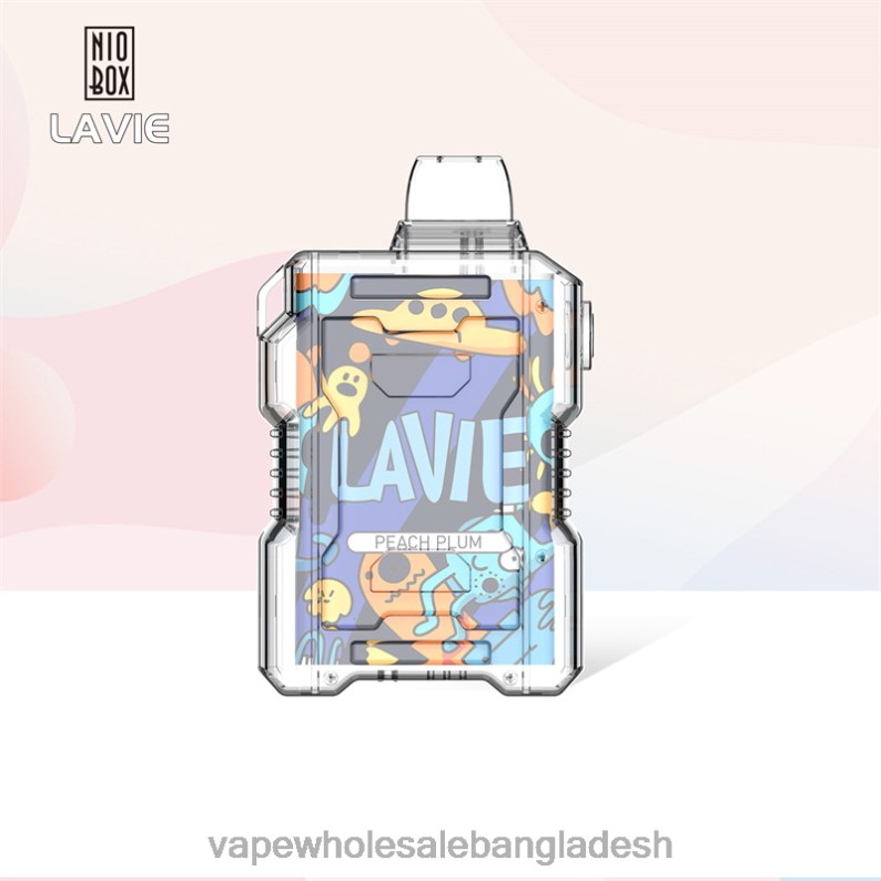 Vape Bangladesh - LAVIE NIO BOX 9000 পাফ 64RHX198 পীচ বরই