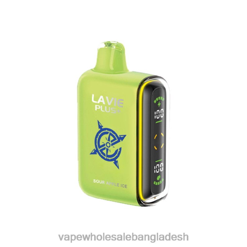 E Cigarette Price - LAVIE PLUS 15000 পাফ 64RHX100 টক আপেল বরফ