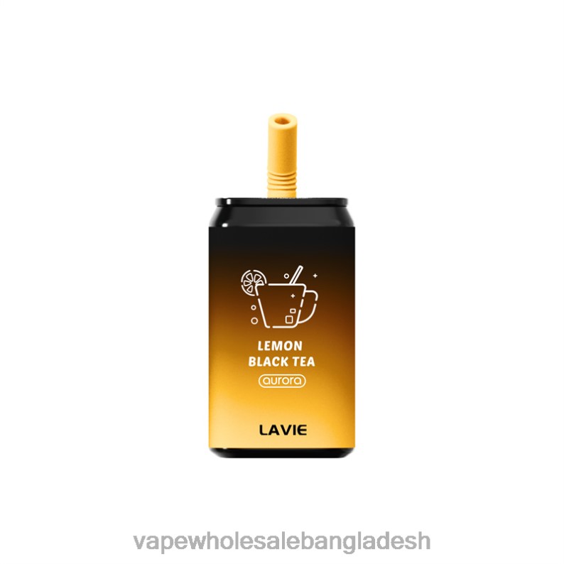 E Cigarette Price - LAVIE Aurora 11000 পাফ 64RHX150 লেবু কালো চা