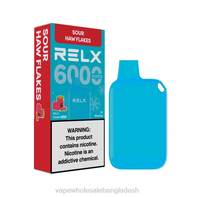 Vape Bd Online - RELX Crush Pocket 6000 বরফ টক হাও ফ্লেক্স PXFT16