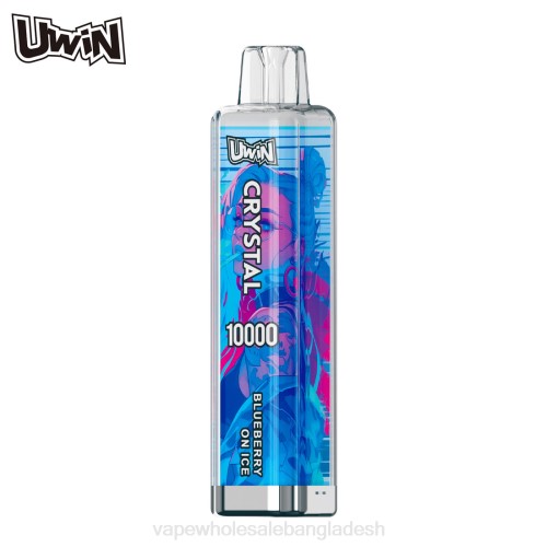 Vape Bangladesh Price - UWIN CRYSTAL 10000 ডিসপোজেবল ভ্যাপ বরফের উপর ব্লুবেরি 0P2L4