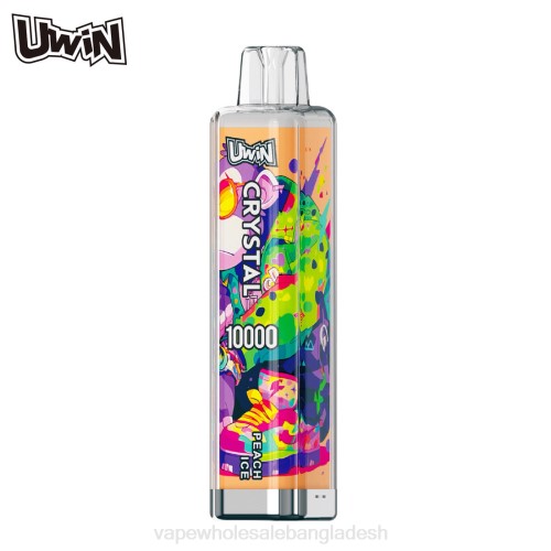 Vape Shop Bd Dhaka - UWIN CRYSTAL 10000 ডিসপোজেবল ভ্যাপ পীচ বরফ 0P2L10