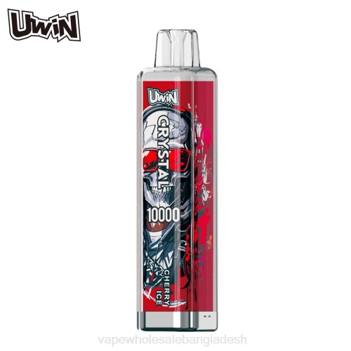 Vape Wholesale Bangladesh - UWIN CRYSTAL 10000 ডিসপোজেবল ভ্যাপ চেরি বরফ 0P2L6