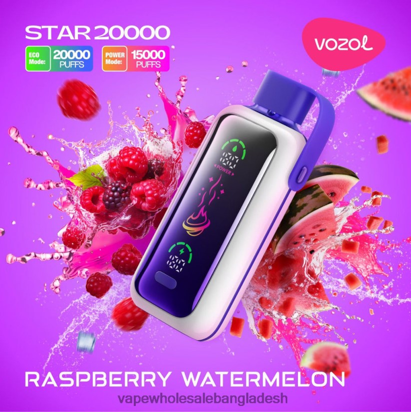 Vape Bangladesh Price - VOZOL STAR 20000 06226V19 রাস্পবেরি তরমুজ