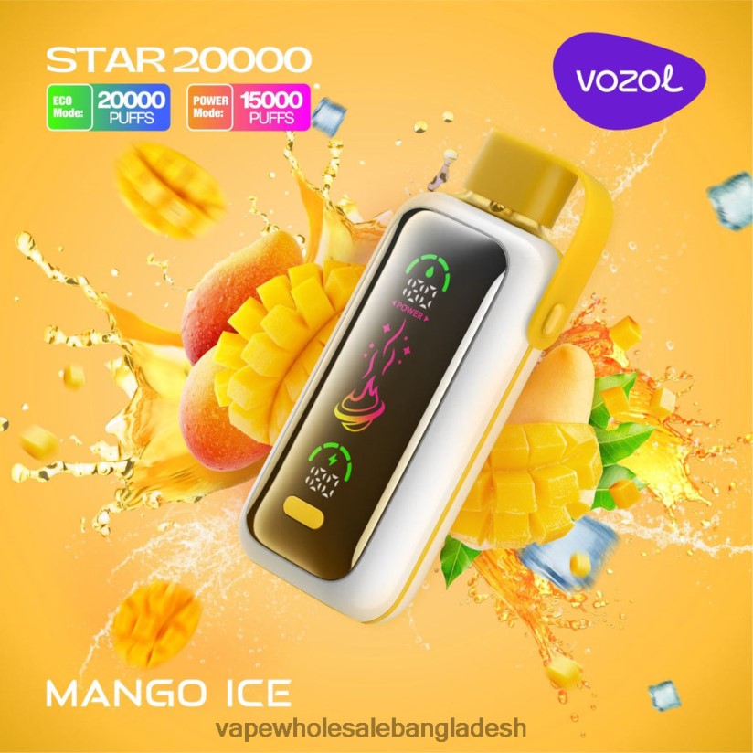 Vape Dhaka - VOZOL STAR 20000 06226V13 আমের বরফ