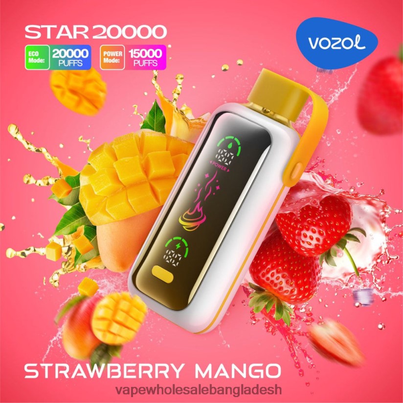 Vape Wholesale Bangladesh - VOZOL STAR 20000 06226V1 স্ট্রবেরি আম